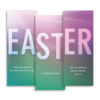 "Easter Color" Banner Triptych