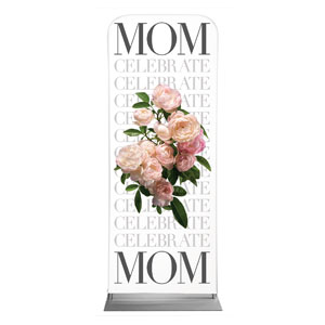 Celebrate Mom Flowers 2'7" x 6'7" Sleeve Banners