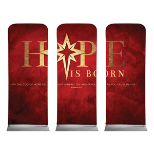 Hope Is Born Star Triptych 2'7" x 6'7" Sleeve Banners