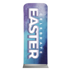Cool Watercolor Easter 2'7" x 6'7" Sleeve Banners