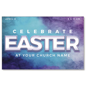 Cool Watercolor Easter 4/4 ImpactCards