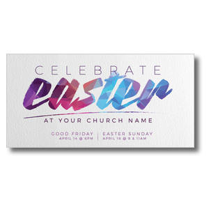 Easter Colors 11" x 5.5" Oversized Postcards