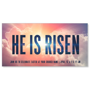 He Is Risen Bold 11" x 5.5" Oversized Postcards