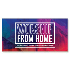 Abstract Worship From Home 
