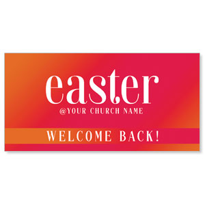 Easter Welcome Back 11" x 5.5" Oversized Postcards