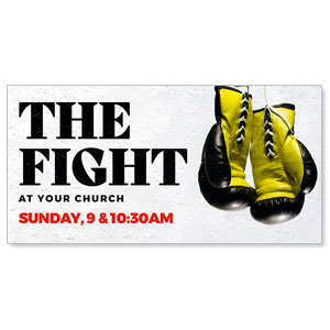 CMU The Fight Yellow Gloves 11" x 5.5" Oversized Postcards