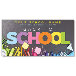 Back To School Colors 11" x 5.5" Oversized Postcards