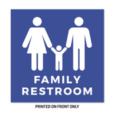 Family Restrooms Blue 