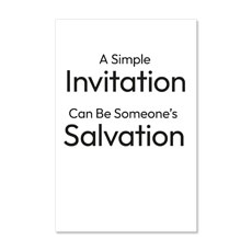 Black Text Simple Invitation 