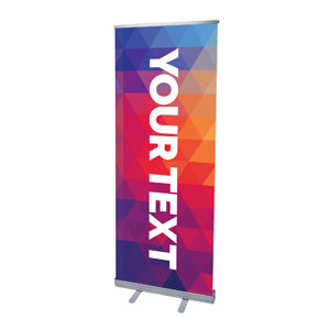Geometric Bold Your Text Here 2'7" x 6'7"  Vinyl Banner