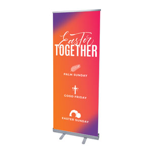 Easter Together Hues 2'7" x 6'7"  Vinyl Banner
