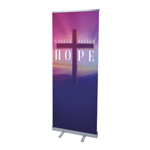 Easter Hope Sunrise 2'7" x 6'7"  Vinyl Banner