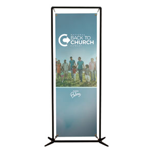 Back to Church Sunday People 2' x 6' Banner