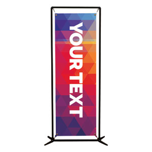 Geometric Bold Your Text Here 2' x 6' Banner