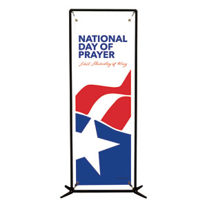 National Day of Prayer Logo 2' x 6' Banner