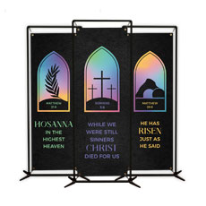 Easter Window Icons Triptych 