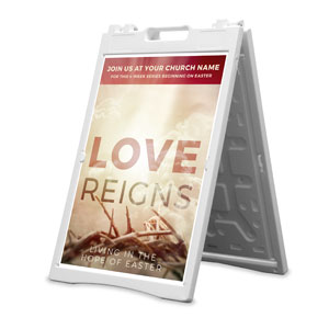 Love Reigns 2' x 3' Street Sign Banners