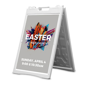 CMU Crown Easter Grey 2' x 3' Street Sign Banners