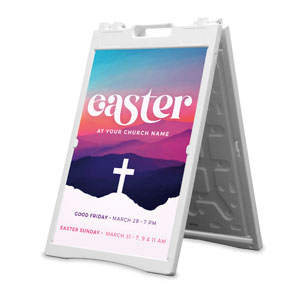 Easter At Mountains 2' x 3' Street Sign Banners