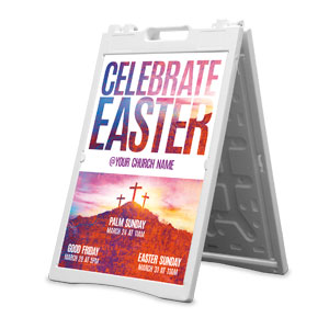Easter Crosses Events 2' x 3' Street Sign Banners