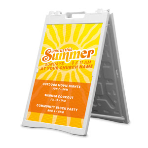 Summer Rays 2' x 3' Street Sign Banners