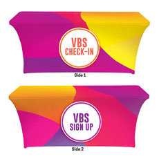 Curved Colors VBS Sign Up Check In 