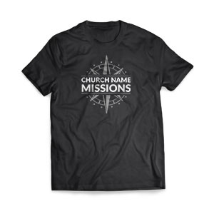 Missions Compass - Large Customized T-shirts