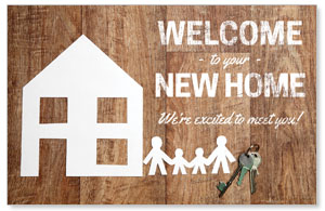 WelcomeOne Paper House New Move In Cards
