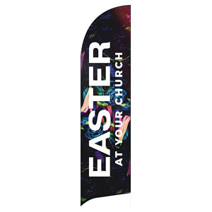 CMU Neon Easter Flag Banner