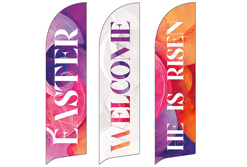 Banners, Easter, Celebrate Easter Colors Set, 2' x 8.5'