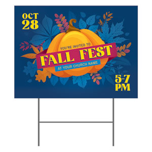 Fall Fest Leaves 18"x24" YardSigns